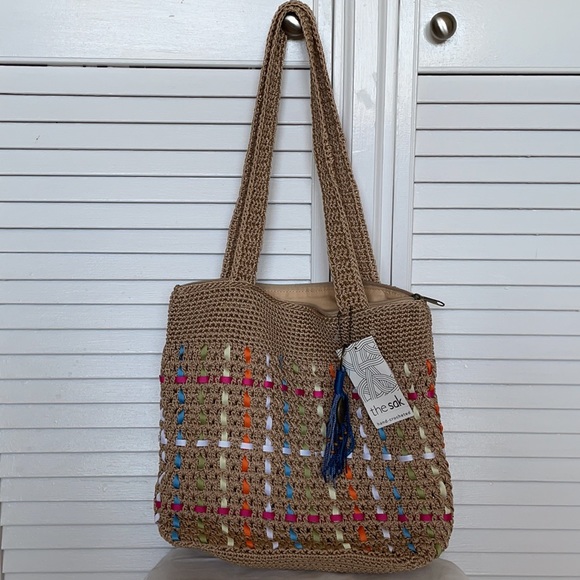 The Sak Amberly Crochet Large Tote MultiGold - Picture 4 of 7